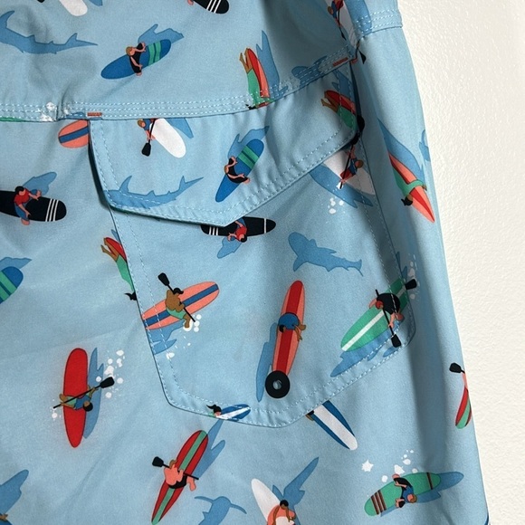 Saxx BETAWAVE 17" 2N1 DropTemp Cooling Liner Ballpark Pouch Swim Trunks 38 Surf - Picture 6 of 11